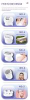 Kemei-depiladora 5 en 1 para mujer, Afeitadora eléctrica inalámbrica recargable, lavable, para piernas y brazos - details 4