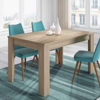 Mesa de Comedor Extensible de Madera Blanca Estilo Canadiense 140 a 190cm Ancho 90 Altura 78 - details 10