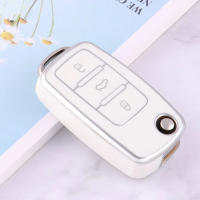 Funda TPU para Llave Remota de Coche Adecuada para Volkswagen VW Polo, Golf, Passat, Tiguan, Beetle, Caddy, T5, Eos, Skoda Octavia, Leon, Altea - details 3