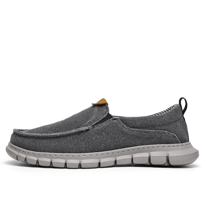 Los zapatos de lona para hombre son ligeros e informales, y los pies de los zapatos de tela son anchos. - 1