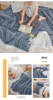 Manta de Lana Cálida y Espesa en Sherpa con Forro de Coral Suave para Invierno Ideal para Solapa de Cama Individual y Doble - details 1