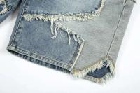 Pantalones vaqueros sueltos para hombre, pantalones cortos de pierna ancha, rectos, informales, de cinco puntas, de talla grande - details 9
