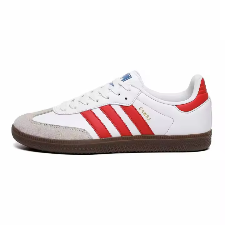 Buroalma Zapatilla samba Sneaker Mujer Zapatillas Dexter de tres rayas de cuero genuino TALLA 36-45 - 1