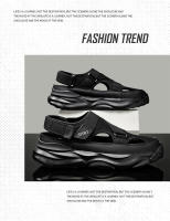 2025 nuevas sandalias de hombre casuales, sandalias versátiles para adolescentes, tendencia transpirable, hueco fresco, sandalias con velcro - details 1