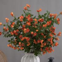 Rama de flor de Rosa Artificial de 65cm, flor de Rosa de imitación de plástico de tacto Real, flores falsas elegantes hechas a mano, decoración para el hogar y la Oficina - details 17
