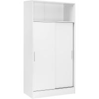 Multiusos de Gran Capacidad con Puertas correderas en Color Blanco (Alto 157 / Ancho 82 / Fondo 38) cm - details 4