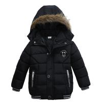 Chaqueta de Piel Cálida con Cuello de Piel para Niños Moda de Invierno con Capucha y Cremallera - details 14