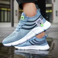 Zapatos deportivos informales para hombre, zapatillas ligeras transpirables, zapatillas para correr de malla negra para exteriores, zapatillas deportivas para correr, Tenis para caminar - details 1
