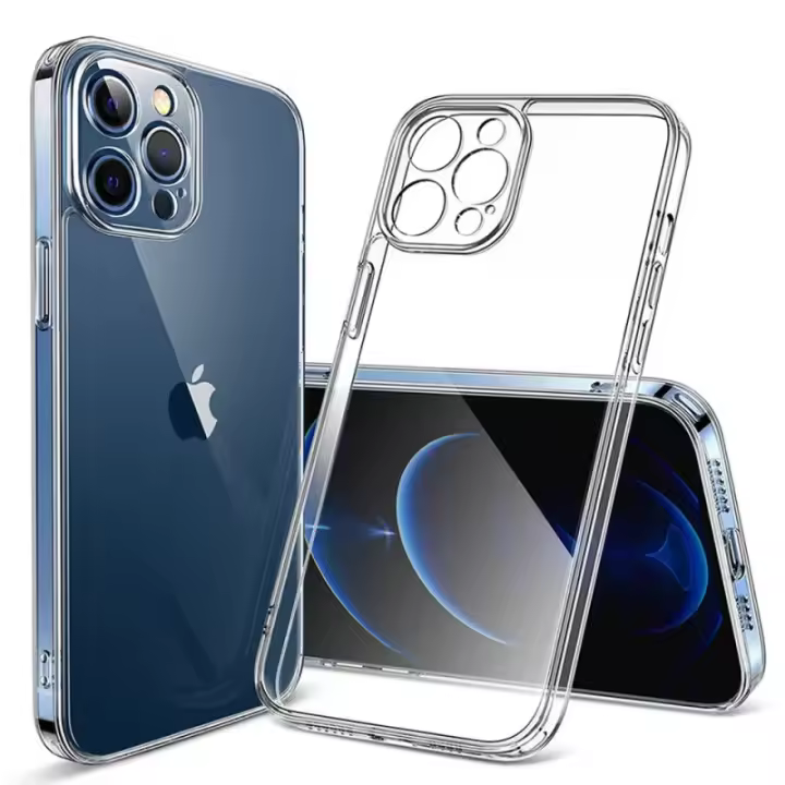 Funda de teléfono transparente para iPhone, carcasa suave de silicona para modelos 12, 13 Pro Max, Mini, 11, 14 Pro, XS, Max, XR, X, 8, 7, 6s Plus - 1