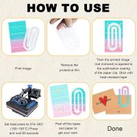 10 Uds. Marcapáginas acrílicos DIY, adornos en blanco para sublimación, Clips de papel acrílicos, marcapáginas transparentes sin terminar - details 1