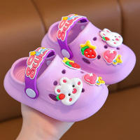 Sandalias para niñas, bebés de conejo antideslizantes con suelas suaves para uso interior de verano, zapatillas frescas de suela blanda para niños - details 15