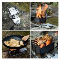 Estufa de barbacoa portátil de leña para acampar al aire libre, soplador electrónico, BRS-116, 6000W - details 6