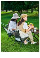Silla de práctica plegable ultraligera portátil con forma de luna para acampar al aire libre, desmontable, para pesca en la playa, y pequeña silla para pícnic - details 17