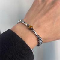 Pulsera de Obsidiana Ligera de Lujo Estilo Chino Vintage Diseño Neutro y Elegante - details 5