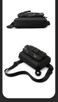 Mochila cruzada de un solo hombro para hombre, riñonera táctica militar para acampar, escalar, senderismo, ciclismo, viajes al aire libre - details 17