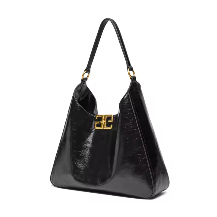 Bolso de cuero de vaca de primera capa, bolso de hombro portátil de gran capacidad - 1