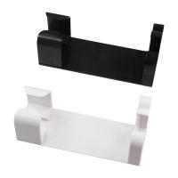 Soporte de plástico para alisadores de pelo, soporte blanco sin perforación para rizador de pelo, soporte de rizador para salón montado en la pared, ahorro de espacio - details 2