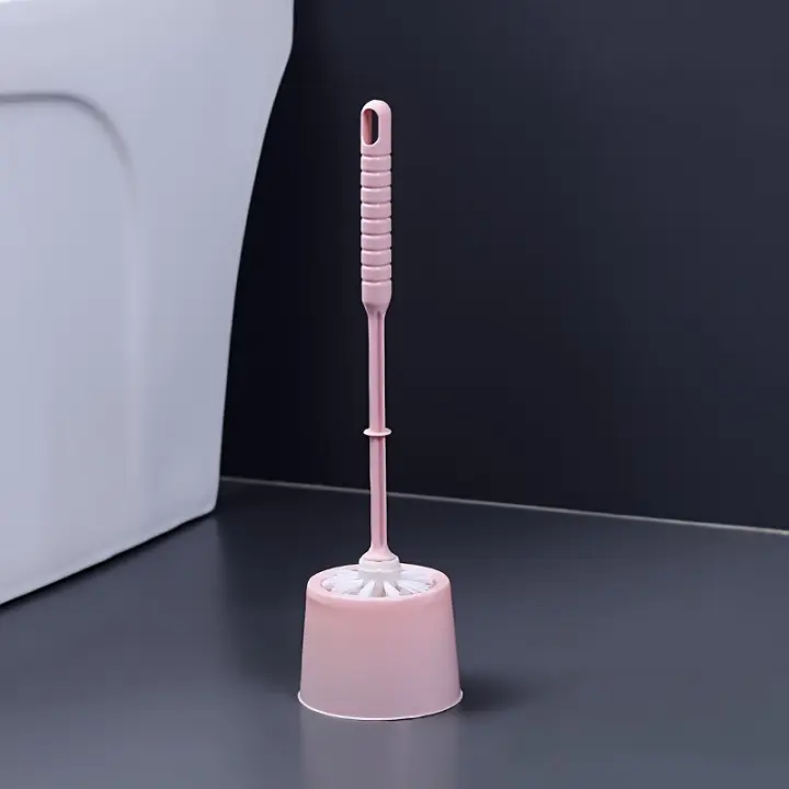 Cepillo Para El Inodoro Con Soporte, Cepillo Para El Inodoro Con Mango Largo, Cepillo Para El Baño - 1