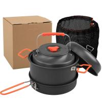 Sistema de cocina de aleación para acampar, olla, hervidor, vaporizador, conjunto combinado - details 4