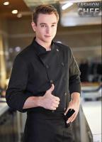 Uniformes de Chef profesional, chaqueta de cocina de manga larga personalizada, abrigo de cocinero para hombres y mujeres, logotipo impreso gratis, disfraces de Patissier, Tops - details 1
