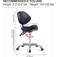 Taburete de Silla Profesional Hidráulico Giratorio Cómodo y Ergonómico con Base de Metal Resistente - details 1