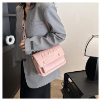 Bolso sencillo con estilo de oso español para mujer, bolso de hombro tipo bandolera versátil a la moda de seda color melocotón - details 30