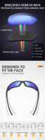 WEST BIKING-gafas de sol polarizadas HD para ciclismo, protección UV400, para bicicleta de montaña y carretera, para hombre y mujer - details 4