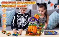 Halloween Creative Building Blocks Game, Halloween Hut, Ghost House, Pumpkin House, Decorative Brick Set, Toys, Birthday Party G - details 12