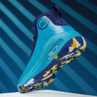Zapatillas de baloncesto para hombre con parte superior de piel, antideslizantes y resistentes al desgaste, ideales para cancha de cemento. - details 9