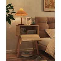 Estantería de árbol, Librería Alta de 6 Niveles Estantería Estrecha de madera con cajones para Sala de Estar, Dormitorio 38×19×112CM Marrón Rústico HBC016H - details 12