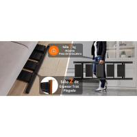 Escalera Taburete de aluminio Antideslizante Pedal plegable Acero para el hogar Amplia capacidad