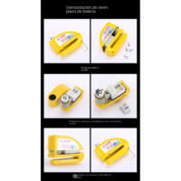 Alarma de candado de freno de disco de bicicleta Candado eléctrico de candado de freno de disco de motocicleta antirrobo - details 11
