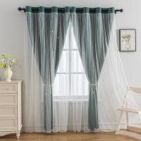 Cortinas de dormitorio opacas aislantes de doble capa con gafas de protección UV, 1 pieza - details 30