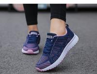 Zapatos informales para mujer, zapatos planos de malla transpirables a la moda, calzado blanco para mujer - details 6