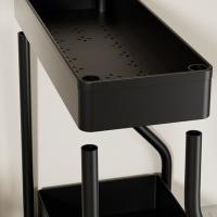 Útiles organizadores de 2 niveles debajo del fregadero con ganchos y estante para vasos colgante, estante de baño multiusos, organizador de cocina, estante de almacenamiento para el hogar - details 5