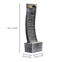 the product is shown with dimensions