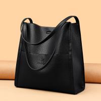 Bolso de hombro de lujo para mujer, bandolera sencilla de Color puro, bolso de compras de gran capacidad - details 1