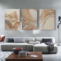 Cuadro de Pintura Nórdica Moderna en Lienzo con Marco Abstracto Geométrico 3PCS Decoración de Pared para Sala de Estar DHROOM - details 9