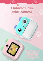 Cámara de impresión instantánea para niños, cámara de Video fotográfica Digital con impresora térmica, juguete de regalo de cumpleaños para niños y niñas - details 0