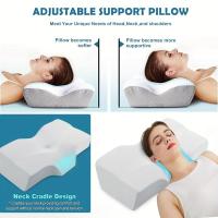 Almohada de soporte para hombro de espuma viscoelástica para dormir, cojín ortopédico para dormir, 1 unidad - details 7