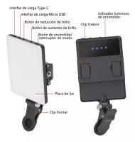 Luz Para cámara De vídeo, Lámpara Con Clip Para Teléfono Móvil - details 0