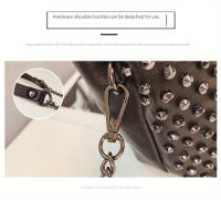 Bolso de Mesajerito para Mujer de Estilo Vintage con Pendientes y Cadena, Cierre de Cremallera, Almohadilla de Poliéster Nuevo Modelo 2024 - details 4