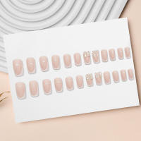 Francés rosa con borde blanco, uñas postizas DIY dulces y encantadoras reutilizables para decoración de uñas - details 7