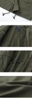 Otoño de gran tamaño vintage US Army Air Force verde oliva militar M65 chaqueta de campo sin relleno - details 15