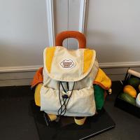 Bolsas para padres e hijos de 2 tamaños a juego de colores, mochila escolar con cordón multibolsillo de estilo coreano, mochila de nailon de gran capacidad para niños - details 26