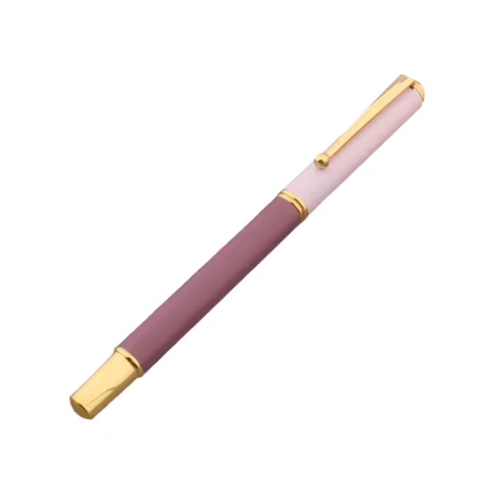 Pluma Fuente De Metal Matizada Morada 1 Pieza Suministros De Escritorio Y Oficina Regalo Para Escritura Sin Embalaje En Paquete - 1