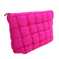 Bolso De Maquillaje Para Mujer Padded Quilted Gran Organizador De Cosméticos Bolsa De Almacenamiento De Maquillaje Bolsa De Panales Estilo Clutch Beauty Case - details 18