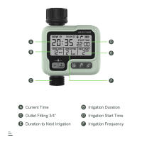 Temporizador de agua automático, máquina de riego digital para jardín, rociador inteligente para ahorrar agua y tiempo - details 2