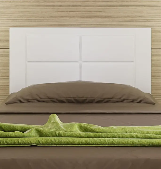 Cabecero Cama tapizado 105 x 55 x 3,0 cm, válido para Cama 80, 90, y 105 cm (Negro) - 1