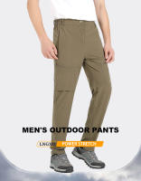 Pantalones de Senderismo LNGXO Impermeables de Verano, 4-Vías de Estirado, 90% Nylon, 10% Spandex - details 1